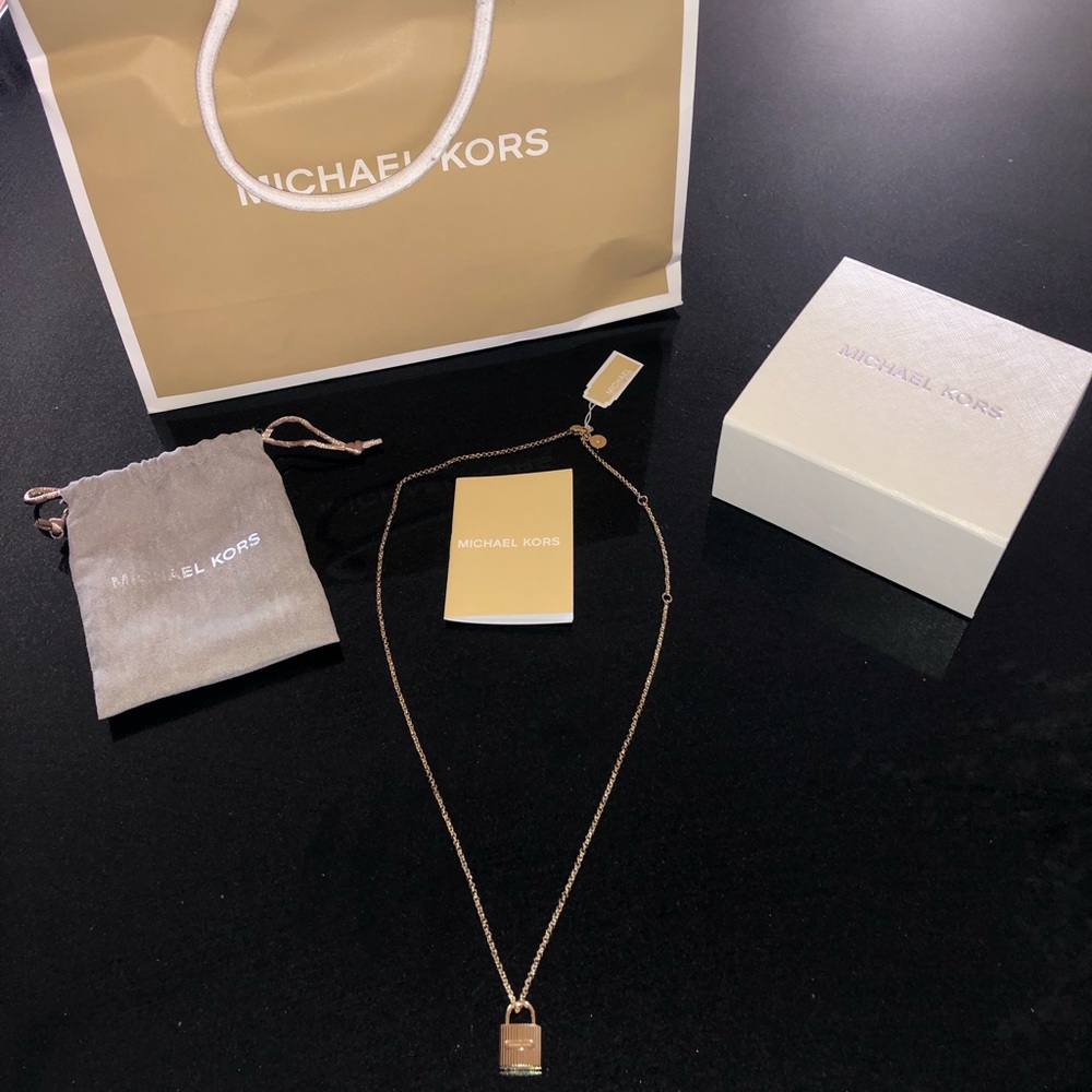 NEW Michael Kors Lock Necklace